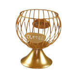 Maxbell Coffee Pod Holder Iron Kitchen Storage Basket Organizer Container  S Gold