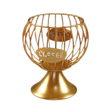 Maxbell Coffee Pod Holder Iron Kitchen Storage Basket Organizer Container  S Gold