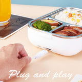 Maxbell Electric Lunch Box Bento Box 2 in 1 Phone Holder Leak-proof US Adpater