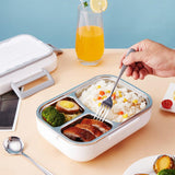 Maxbell Electric Lunch Box Bento Box 2 in 1 Phone Holder Leak-proof US Adpater