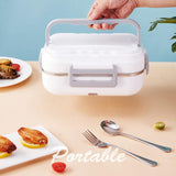 Maxbell Electric Lunch Box Bento Box 2 in 1 Phone Holder Leak-proof US Adpater