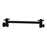 Maxbell 11" Adjustable Shower Arm Connection Spray Connection Elbow with Tooth Black