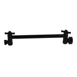 Maxbell 11" Adjustable Shower Arm Connection Spray Connection Elbow with Tooth Black