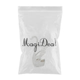 Maxbell Alloy Creative Dinnerware Sets, Decorative Swan Base Holder with 6 Spoons silver