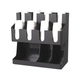 Maxbell Multi Compartments Coffee Cup Lid Organizer Storage Rack Paper Cup Dispenser
