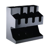 Maxbell Multi Compartments Coffee Cup Lid Organizer Storage Rack Paper Cup Dispenser