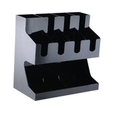 Maxbell Multi Compartments Coffee Cup Lid Organizer Storage Rack Paper Cup Dispenser