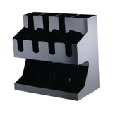 Maxbell Multi Compartments Coffee Cup Lid Organizer Storage Rack Paper Cup Dispenser