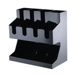Maxbell Multi Compartments Coffee Cup Lid Organizer Storage Rack Paper Cup Dispenser