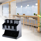 Maxbell Multi Compartments Coffee Cup Lid Organizer Storage Rack Paper Cup Dispenser