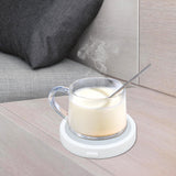Maxbell Electric Mug Warmer Desktop Beverage Keep Warm Drinking Cup Heating White
