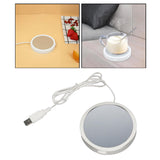 Maxbell Electric Mug Warmer Desktop Beverage Keep Warm Drinking Cup Heating White