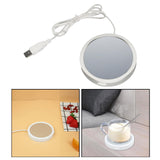 Maxbell Electric Mug Warmer Desktop Beverage Keep Warm Drinking Cup Heating White