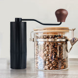 Maxbell Mini Manual Coffee Bean Hand Grinder Machine Stainless Steel Burr Black