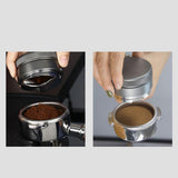 Maxbell Zinc Alloy Coffee Distributor Coffee Powder Hammer Leveler Tool Hand Tampers 58mm Gray