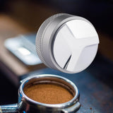 Maxbell Zinc Alloy Coffee Distributor Coffee Powder Hammer Leveler Tool Hand Tampers 58mm Gray