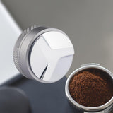 Maxbell Zinc Alloy Coffee Distributor Coffee Powder Hammer Leveler Tool Hand Tampers 58mm Gray