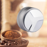 Maxbell Zinc Alloy Coffee Distributor Coffee Powder Hammer Leveler Tool Hand Tampers 58mm Gray