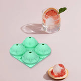 Maxbell 4-Hole Ice Ball Mold Whisky Soda Drinking Sphere Ice Mould Grass Green