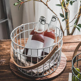 Maxbell Metal Wire Egg Basket for Collecting Chicken Eggs Holder White S