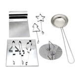 Maxbell 9 PCS Dalgona Kit Korean Squid Game Sugar Candy Cookies Making Tools