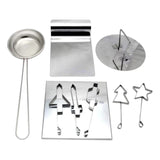 Maxbell 9 PCS Dalgona Kit Korean Squid Game Sugar Candy Cookies Making Tools