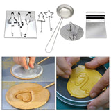 Maxbell 9 PCS Dalgona Kit Korean Squid Game Sugar Candy Cookies Making Tools