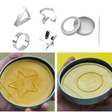 Maxbell 6 PCS Squid Game Cookie Cutters Tool Set Vary Shapes Mold Cake Biscuit Mold
