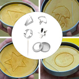 Maxbell 6 PCS Squid Game Cookie Cutters Tool Set Vary Shapes Mold Cake Biscuit Mold