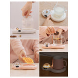 Maxbell Electric Mug Warmer Pad for Coffee Milk Adjustable Temperature Pink