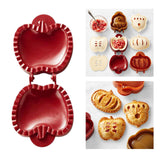 Maxbell Mini Fall Hand Pie Molds, Hallowee Pocket Pie Mold Christmas Baking Apple