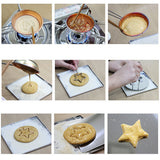 Maxbell 1 Set Sugar Pie Cutter Mould Cake Frame Molding Tool for Baking