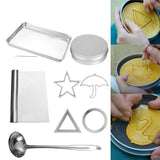Maxbell 1 Set Sugar Pie Cutter Mould Cake Frame Molding Tool for Baking