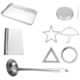 Maxbell 1 Set Sugar Pie Cutter Mould Cake Frame Molding Tool for Baking