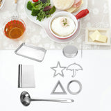 Maxbell 1 Set Sugar Pie Cutter Mould Cake Frame Molding Tool for Baking