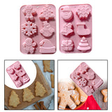 Maxbell Christmas Cake Baking Molds Chocolate Mould DIY Decoration Tools style 1