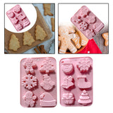 Maxbell Christmas Cake Baking Molds Chocolate Mould DIY Decoration Tools style 1