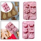 Maxbell Christmas Cake Baking Molds Chocolate Mould DIY Decoration Tools style 1