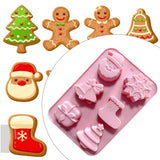 Maxbell Christmas Cake Baking Molds Chocolate Mould DIY Decoration Tools style 1