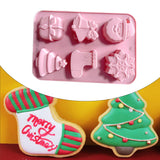 Maxbell Christmas Cake Baking Molds Chocolate Mould DIY Decoration Tools style 1