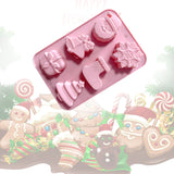 Maxbell Christmas Cake Baking Molds Chocolate Mould DIY Decoration Tools style 1