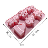 Maxbell Christmas Cake Baking Molds Chocolate Mould DIY Decoration Tools style 2