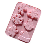 Maxbell Christmas Cake Baking Molds Chocolate Mould DIY Decoration Tools style 2