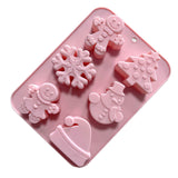 Maxbell Christmas Cake Baking Molds Chocolate Mould DIY Decoration Tools style 2