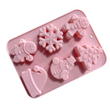Maxbell Christmas Cake Baking Molds Chocolate Mould DIY Decoration Tools style 2