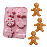 Maxbell Christmas Cake Baking Molds Chocolate Mould DIY Decoration Tools style 2