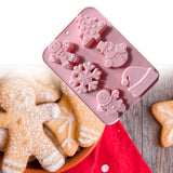 Maxbell Christmas Cake Baking Molds Chocolate Mould DIY Decoration Tools style 2