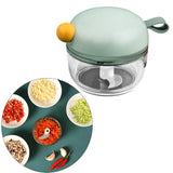 Maxbell Multifunctional Garlic Masher Garlic Puller Garlic Chopper for Nuts Chili Green