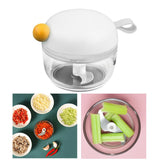 Maxbell Multifunctional Garlic Masher Garlic Puller Garlic Chopper for Nuts Chili White