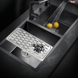 Maxbell Glass Rinser with Drip Tray Sink Accessories for Kitchen primary color